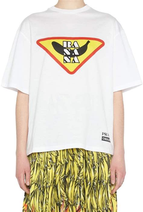 prada banana t shirt|Men's T.